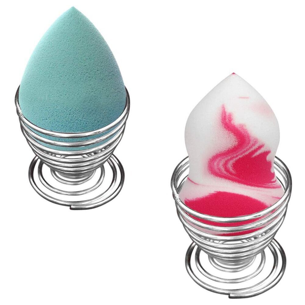 Beauty Makeup Sponge Blender Holder Silver Makeup Sponge Holder Drying Stand Egg - Picture 6 of 9
